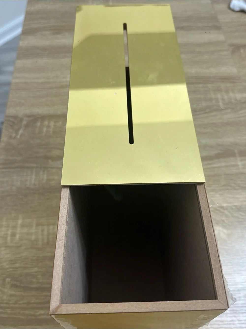 Hobby Lobby Gold and White 'Cards' Wedding Card Box